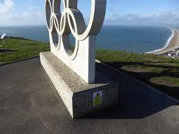 The Olympic Rings Stone Sculpture